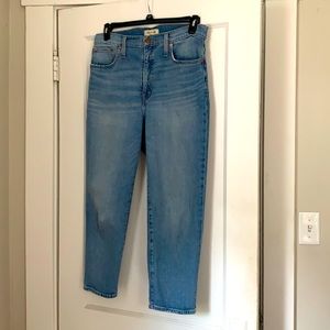 Madewell classic straight jeans
